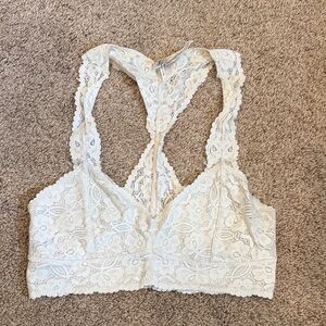 Free People Lace Bralette - white